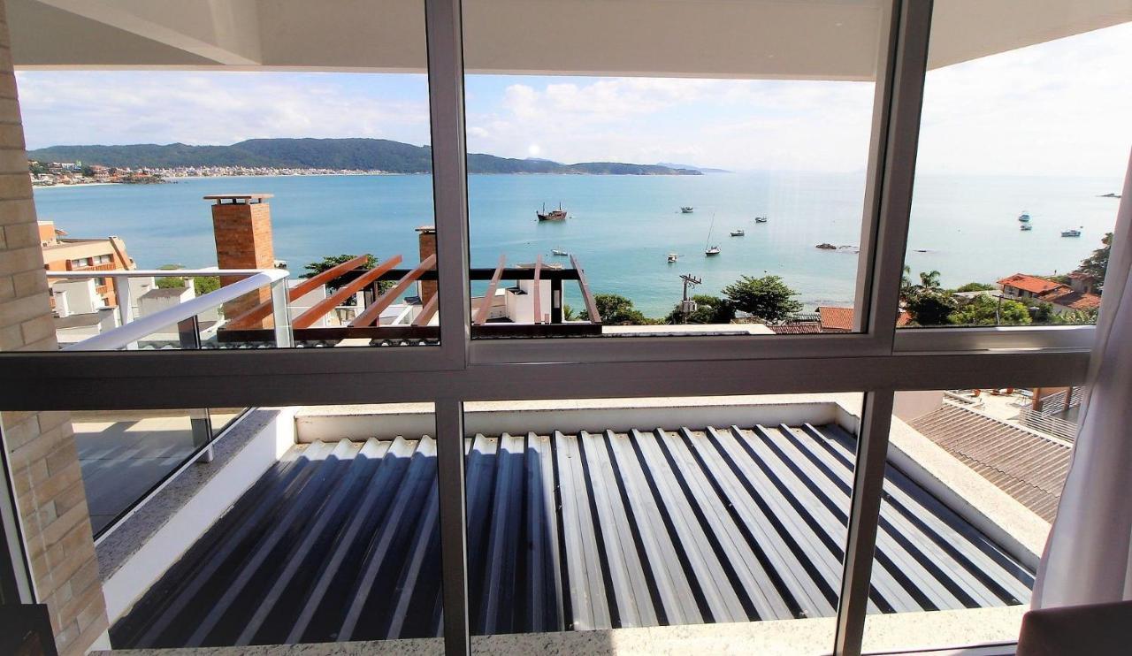 1080 - Apartamento com vista para o mar em Bombinhas Exterior foto